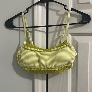 Green striped cute bikini top-target
